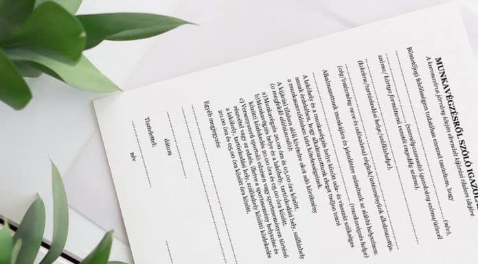 Munkavégzésről szóló igazolás a koronavírus járvány idején elrendelt kijárási tilalom alatt